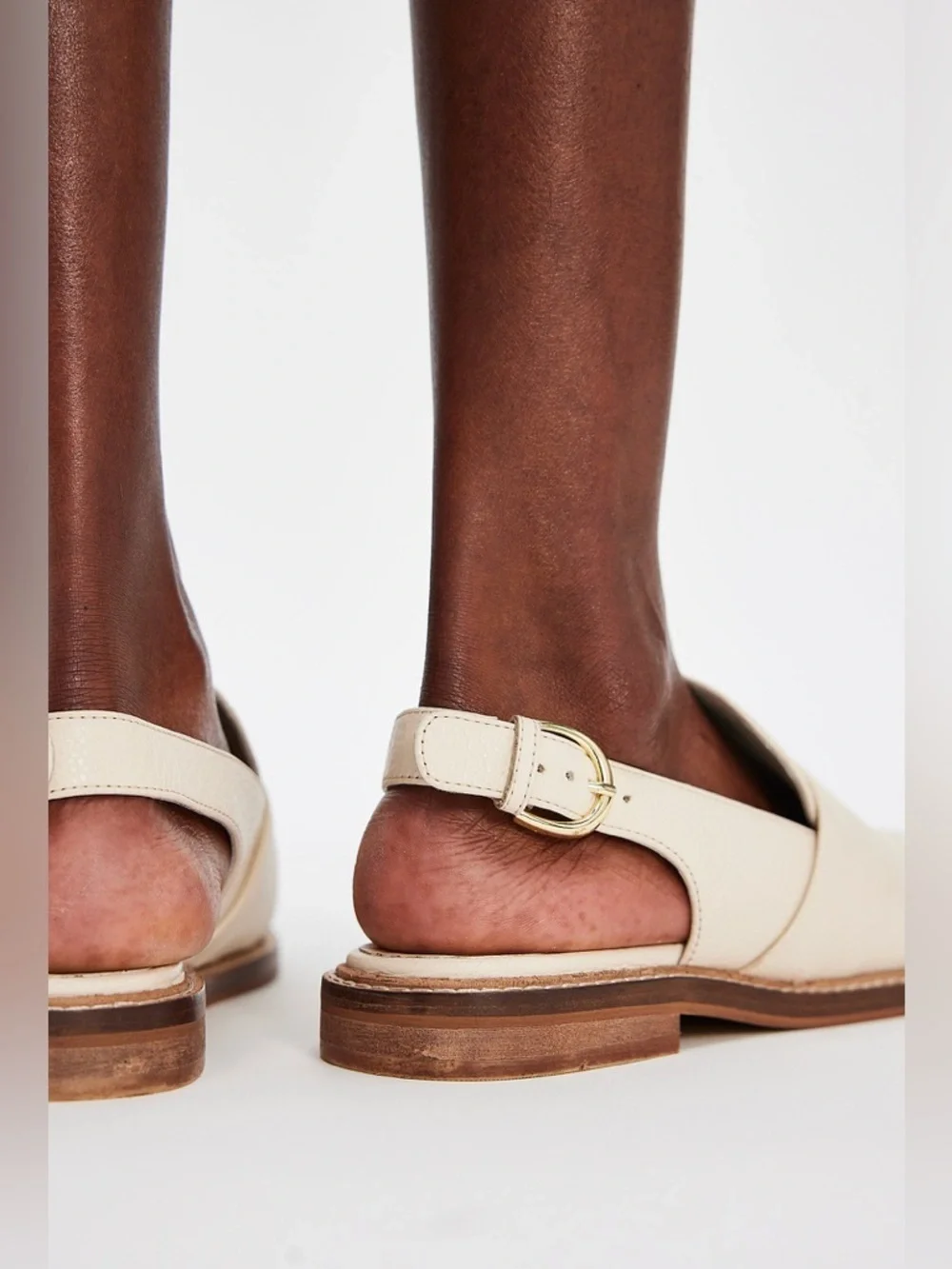 NEW Free People Libby Fisher Flats in Chalk boho summer vacation